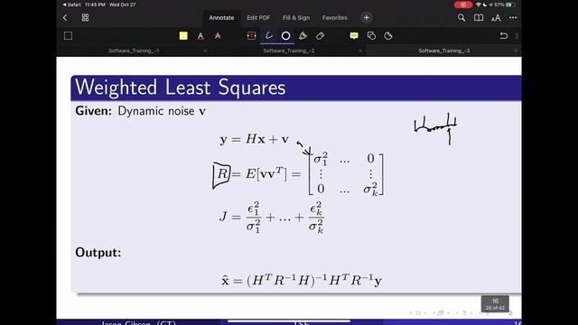 Least Squares Derivation | Robotics 6 - 2 | Software Training Fall 2021 смотреть онлайн