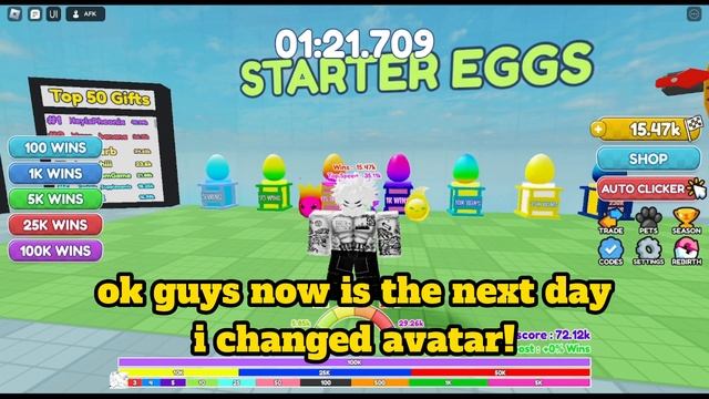 became the fastest in race clicker Roblox! смотреть онлайн