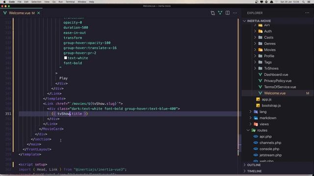 #5 Laravel Inertia Movie App | Welcome Sections | Laravel Tutorial смотреть онлайн