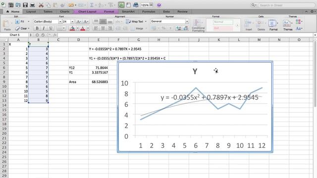 Easy Way to Calculate the Area Under a graph in Excel 2011 for MAC смотреть онлайн