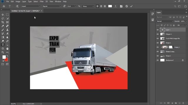 Logistics Business Card Design | Photoshop Tutorials смотреть онлайн