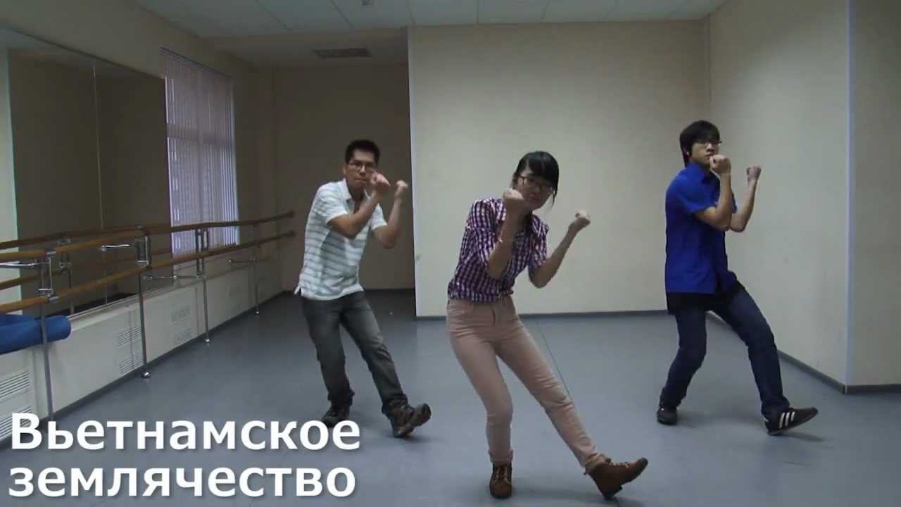 Массовый танец, движения (многонациональный флешмоб) смотреть онлайн