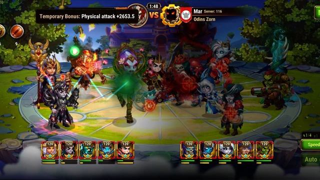 Hero Wars Mobile | ODH vs Keira blender team смотреть онлайн