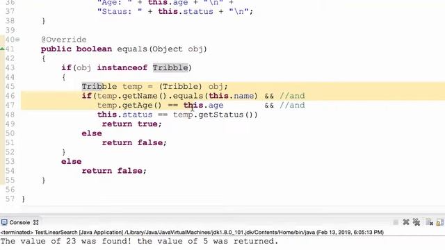 Linear Search in Java смотреть онлайн