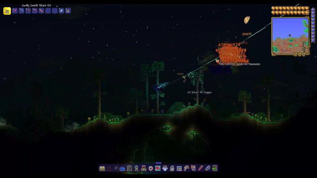 Zenith Shark Ex against the Lorde - Terraria смотреть онлайн