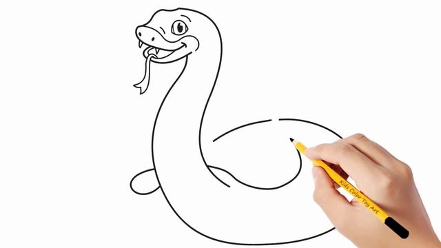 How to draw a snake | Easy drawings смотреть онлайн