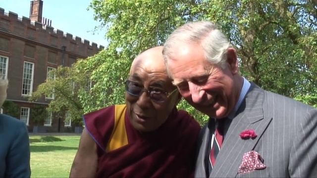 Their Royal Highnesses welcome His Holiness The Dalai Lama to Clarence House смотреть онлайн