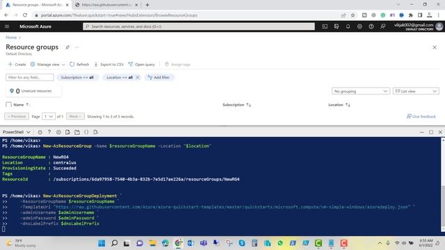 Azure VM Deployment Using Azure Resource Manager Template смотреть онлайн