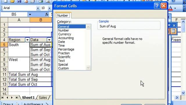 Excel 2003 Tutorial Changing Data Field Properties Toolbar Microsoft Training Lesson 23.4 смотреть онлайн