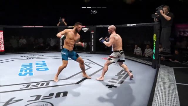 КЕЛВИН КЭТТЕР VS ДЖОШ ЭММЕТТ UFC 4 CPU VS CPU смотреть онлайн