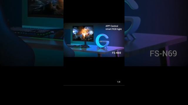 Smart home gadget | App Control RGB light | Wireless charger | alarm clock | BT speaker | LED light смотреть онлайн