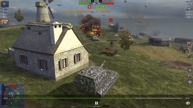 Wot Blitz бой на мастера на Jg.Pz E100 смотреть онлайн