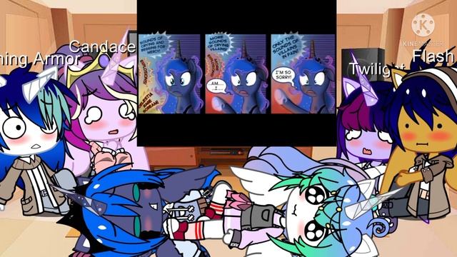 Mlp princesses and Flash and shining armor reacts to comic dubs смотреть онлайн