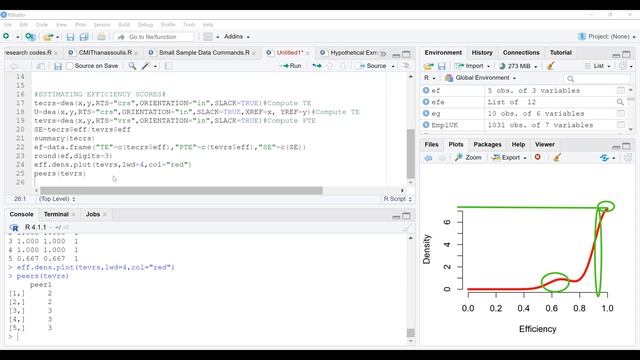 DEA 8b Data Envelopment Analysis in R VRS, CRS & Bootstrapping draw kde, lambdas, target смотреть онлайн