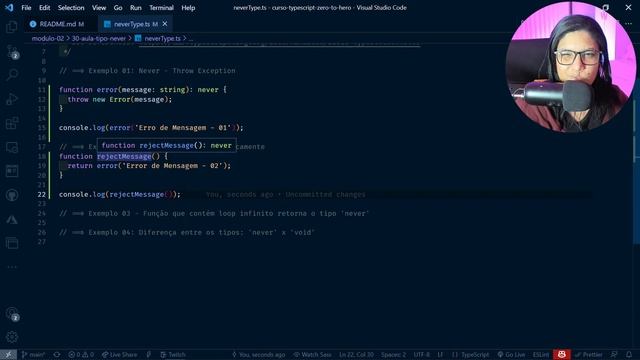 TypeScript - Zero to Hero | Demo - Tipo Never #30 смотреть онлайн