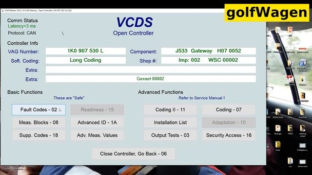VW CAN Gateway coding смотреть онлайн