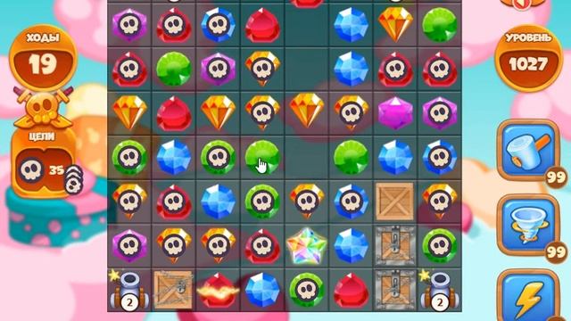 Сокровища Пиратов 1027 уровень - Pirate Treasures Level 1027 смотреть онлайн
