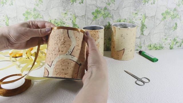 Как украсить железные банки|Вторая жизнь мусора-Органайзер своими руками|Поделки своими руками смотреть онлайн