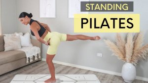 Move with Nicole - 30 MIN STANDING PILATES _ Full Body Workout (No Equipment)