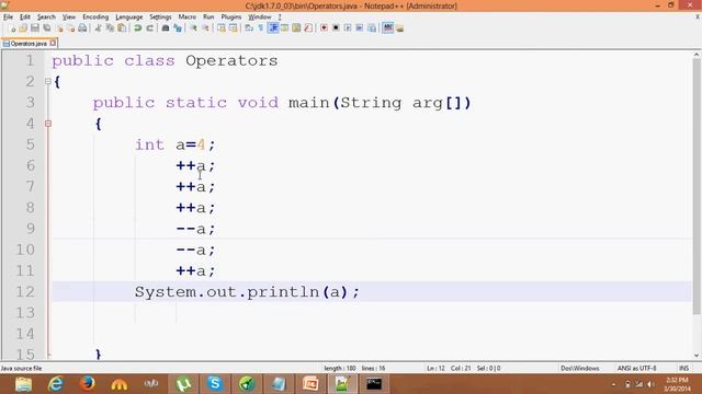 java programing tutorial 10 unary operator (sindhi) смотреть онлайн