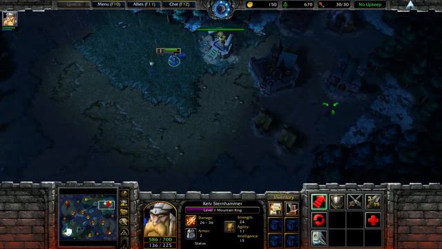 Mountain King Harass to Riflemen Rush - 1v1 - WC3 смотреть онлайн