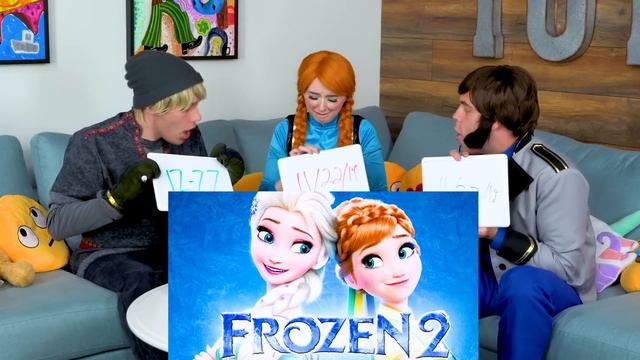 FROZEN ANNA AND KRISTOFF VS HANS WITH BOYFRIEND TAG. Totally TV Challenge.