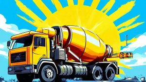 БЕТОНОМЕШАЛКА | Музыкальное познавательное видео для детей  | Мультики про машинки