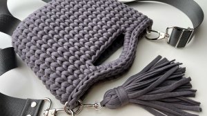 Эта малышка взорвала интернет?, вязаная крючком мини-сумка за 1 вечер легко!