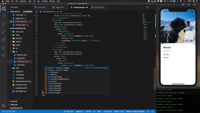 Flutter Adoption App UI Mock-Up Speed Code - Part 2/2 смотреть онлайн