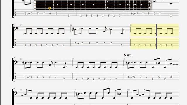 Aria   Gryaz BASS GUITAR TABLATURE