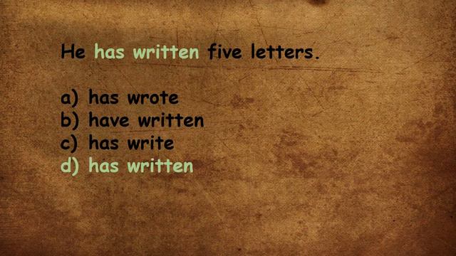 English Grammar Test 13 - Present Perfect Simple