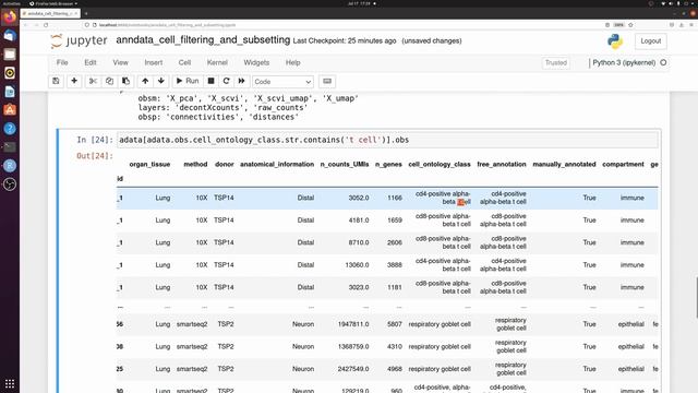 Guide to filtering and subsetting single-cell anndata and pandas objects | basic and advanced смотреть онлайн