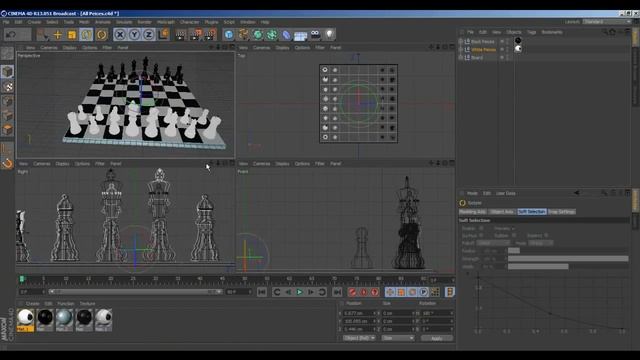 Speed Art 13 - Chess Set - Cinema 4D R13 / Photoshop CS6 смотреть онлайн