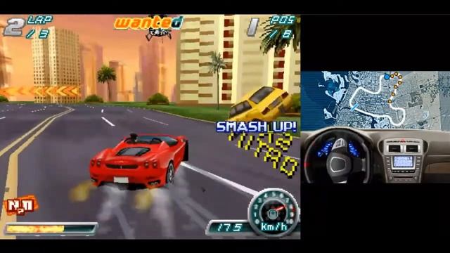 Asphalt 4 dsi gameplay (melonDS android) смотреть онлайн