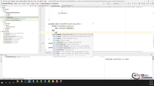 Android Development Tutorial - Print PDF contains Image смотреть онлайн