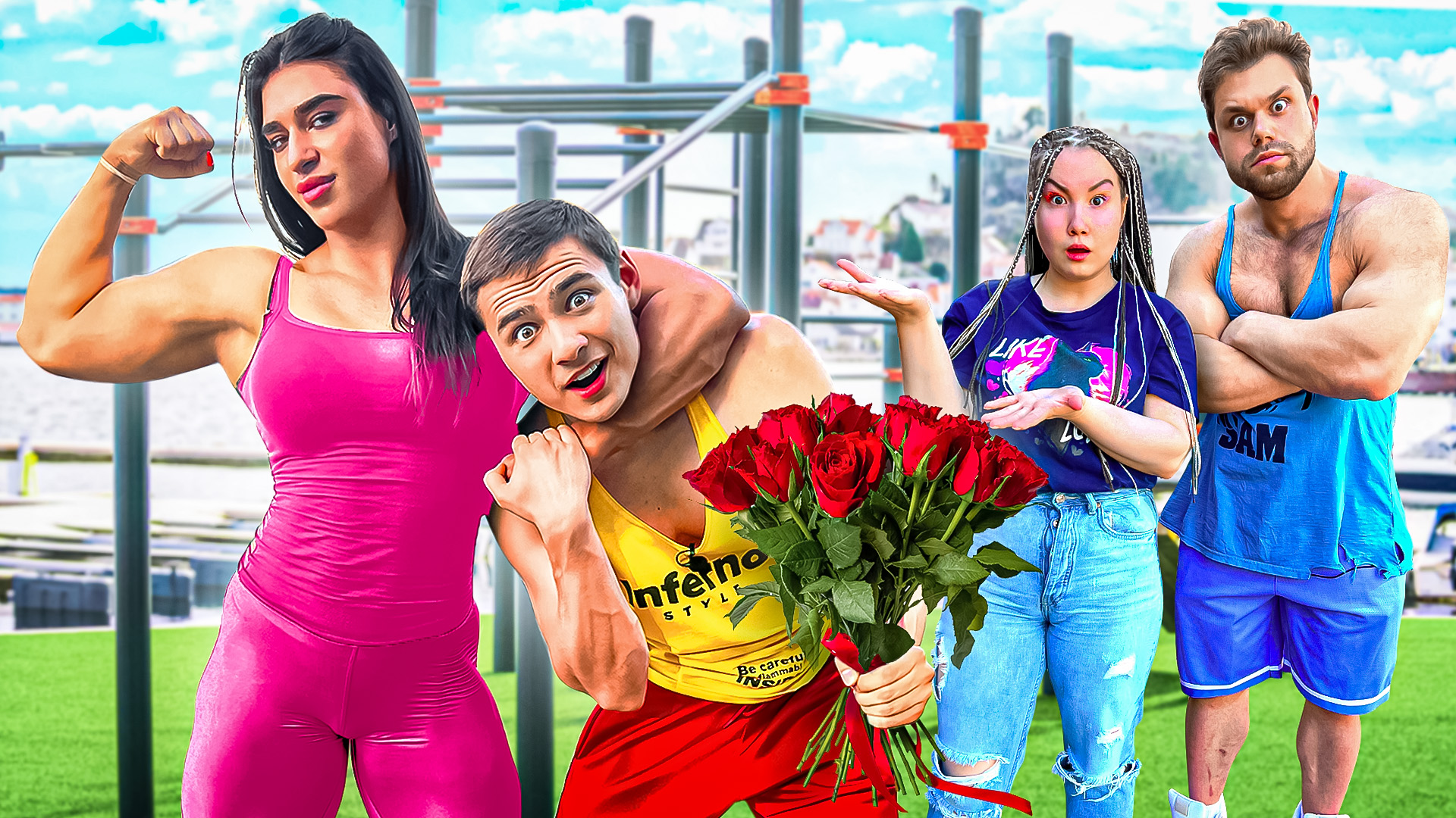 Нашли Сестру Самого Сильного Человека в Мире! // Луномосик смотреть онлайн