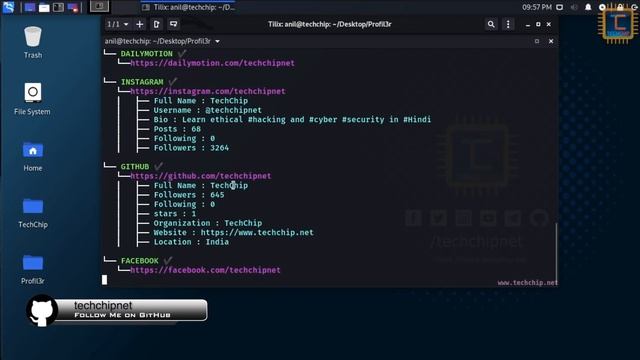 Find someone's social media profile, email, domain using OSiNT Tool [Hindi] смотреть онлайн