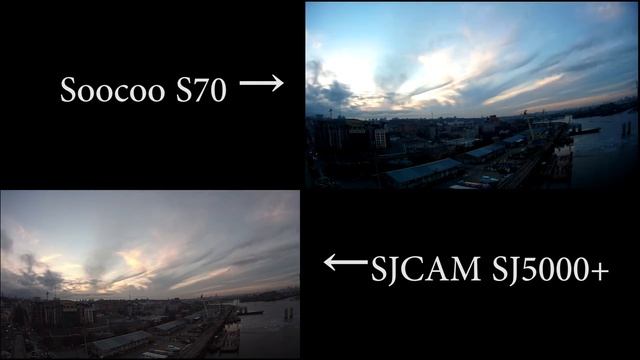 Soocoo S70 and SJCAM SJ5000+ TIME-LAPSE COMPARISON смотреть онлайн