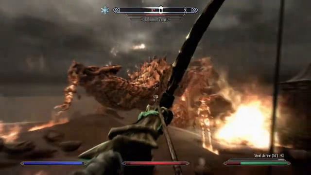 Skyrim S.E. Mods - Battle Of The Muts & The Behemoth Colossi, Bahamut Zero Fight смотреть онлайн