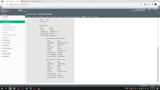 HPE Integrated Lights-Out обзор и экскурс. Функционал HP iLO на DL360 G9 смотреть онлайн