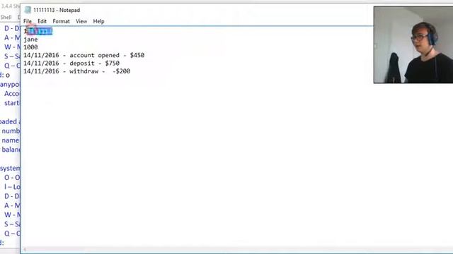 banking system with save files - python 3.4 - showcase смотреть онлайн
