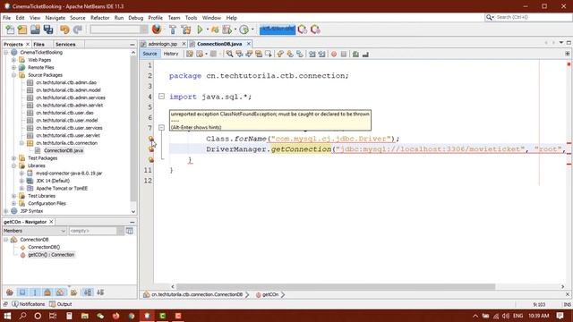 4.Connect JSP project with MySQL Database-JDBC Connection смотреть онлайн
