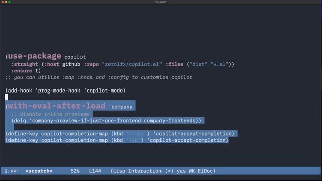 Setting up GitHub Copilot in Emacs смотреть онлайн