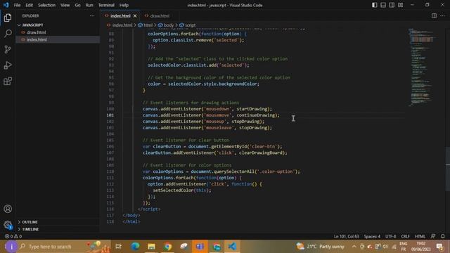 JavaScript Project: How to create an Online Drawing Board смотреть онлайн
