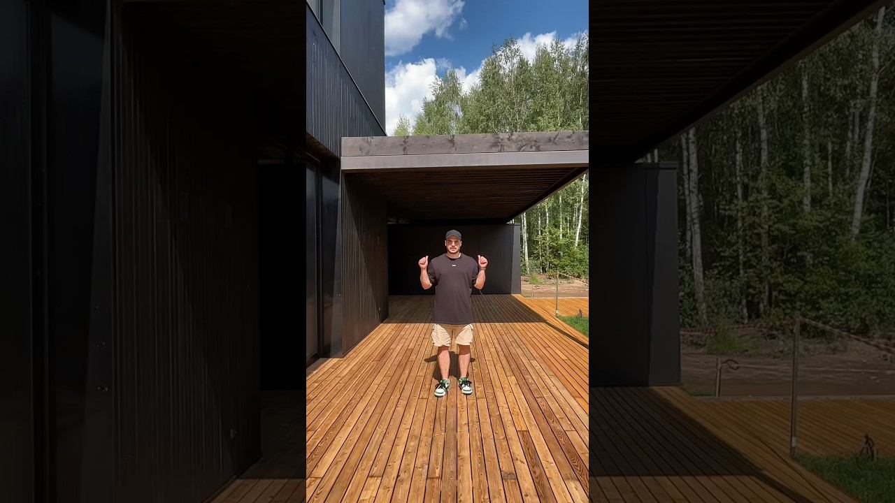 Современное и необычное исполнение навеса #zrobimarchitects смотреть онлайн