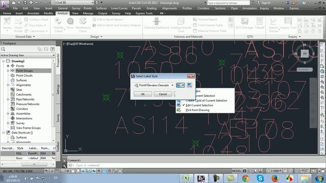 حساب كميات الحفر و الردم للمسطحات بإستخدام Civil 3D  1
