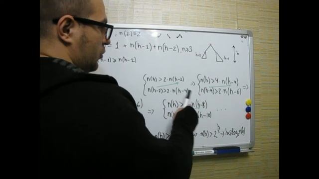 Грубая оценка высоты AVL дерева смотреть онлайн