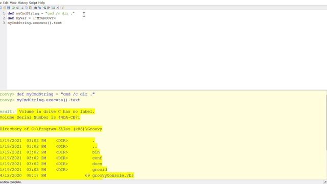 Groovy: Use execute() with string object смотреть онлайн