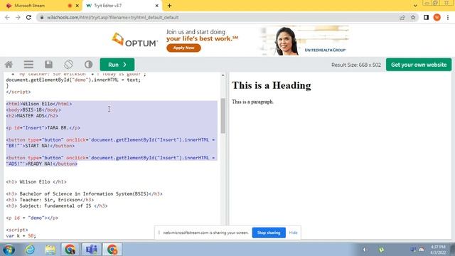 BSIS IS 101 Java Script Coding for Function, Variables, and Prompt смотреть онлайн