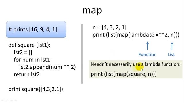 Python: Lambda, Map, Filter, Reduce Functions смотреть онлайн